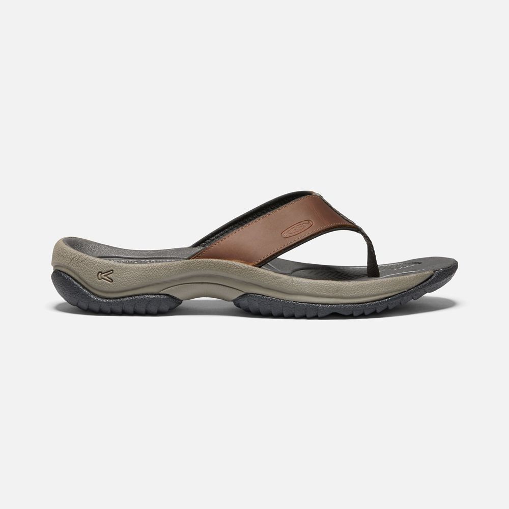 Keen Sandaal Heren Bruin/Zwart - Kona Premium - 59683-OKIQ